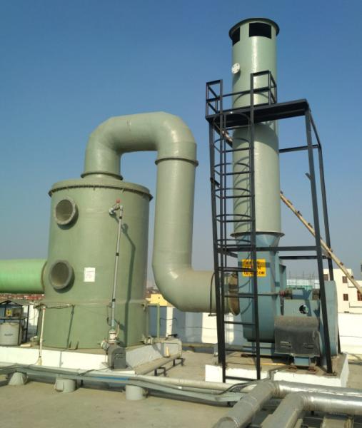 Buy cheap Cyclone Plate FRP Packed Tower Air Scrubber Fume Treatment Desulfurization Tower For Chemical Industry from wholesalers