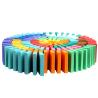 Buy cheap Rainbow Colored Dominoes For Toppling Professor Puzzle Domino Rally from wholesalers