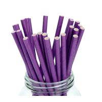 Buy cheap Organic Natural Purple Paper Straws Waterproof Disposable CE Certification product