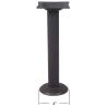 Buy cheap Bolt Down Metal Table legs Dining Table Base Black Wrinkle 28'' / 41'' Height from wholesalers