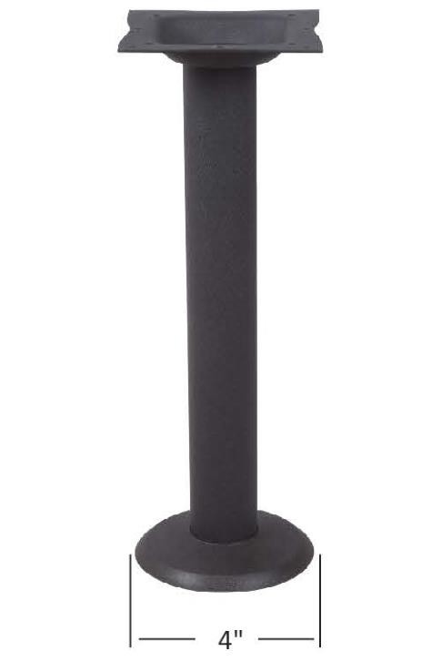 Bolt Down Restaurant Table Bases Cast Iron Powder Coated Finish Cheap Furniture