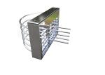 Metal Wings Acrylic SS304 Waist High Turnstile IP55 450mm Arm