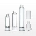 Airless Cosmetic Pump Bottle , Hotel Plastic Cosmetic Bottles For Personal Care