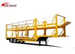 Hydraulic Auto Carrier Trailer , Steel Gooseneck Car Carrier Semi Trailer
