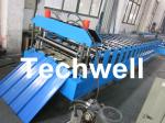 Galvanised / Color Steel Roofing Sheet Roll Forming Machine with Chain