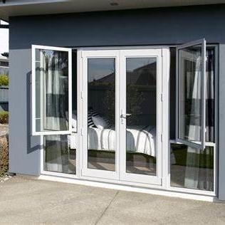 Buy cheap Hollow Double Glass Aluminum Hinged Door Wind Resistance Sun Room from wholesalers