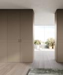 Modern Customized Leather Wardrobe Fitted Bedroom Closet