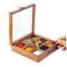 Buy cheap 8" Wooden Handcrafted Multi-Compartment Square Storage Box | Kitchen Ware Jar Container Canister For Spices/Sugar/Tea/Dry Fruits from wholesalers
