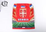 Serbia Country Team Custom Printed Cinch Bags , Recyclable Digital Printed
