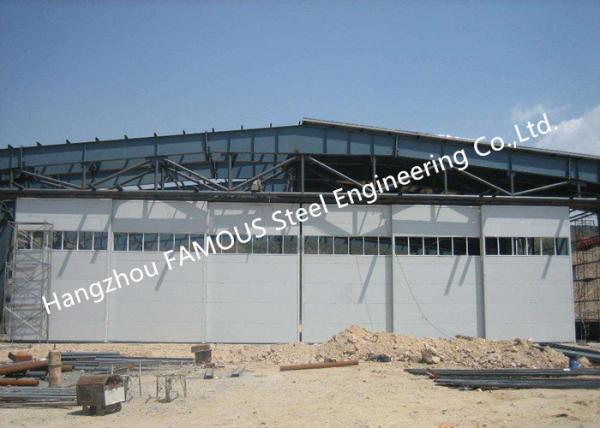 Buy cheap Multi Sector Structural Hinged Doors Bottom Roller Sliding Hangar Door Smart Track Design from wholesalers