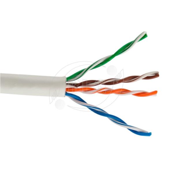 100% Bare Copper Cat5e Lan Cable UTP 4 Pairs Twisted Communication Network PVC Sheath