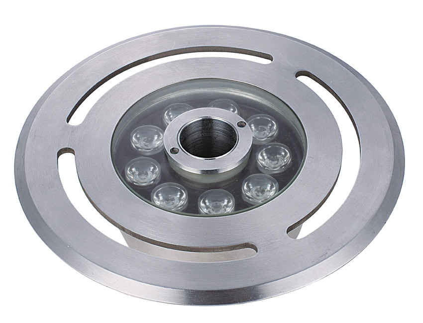 SS304 SS316 Water Fountain Equipment RGB Cast Al Heat Sink With Drain Scorpion