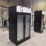 SABER 1000L Two Upright Glass Door Fridge Embraco Compressor
