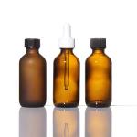 Luxury 16Oz Amber Packaging Lotion Glass Boston Bottle
