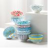 Buy cheap Colorful Soup Ceramic Bowl , Porcelain Bowl Microwave Safe With Custom Logo from wholesalers