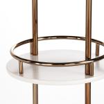 ODM Black Gold Rolling Drinks Cart Trolley for Kitchen