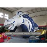 Buy cheap Outdoor decoration giant inflatable tunnel and inflatable green red logo from wholesalers
