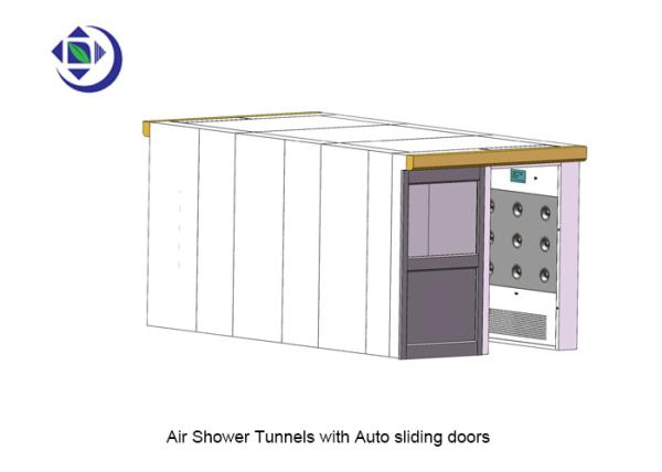 Buy cheap 500 Persons Cleanroom Air Shower Tunnel With Auto Sliding Doors from wholesalers