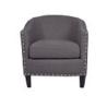 Buy cheap American style Linen fabric upholstery solid wood classic culb chair/single sofa/living room single sofa from wholesalers