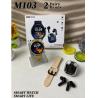 Buy cheap Dynamic Double Straps Outdoorsman Smart Watch 1.5" Round With Earbuds Rose Gold from wholesalers