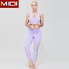 Buy cheap Women Fitness Yoga Set High Waisted With Mesh Deisgn Gyms Pant from wholesalers