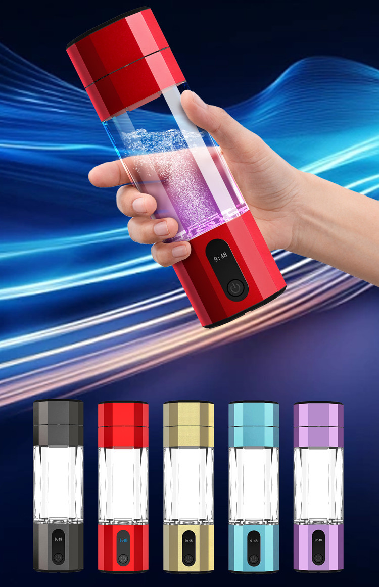 Household Lightweight Hydrogen Health Bottle 9000ppb Usb Charging
