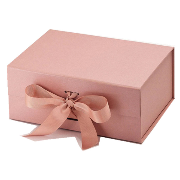 3-7layers Flower Packaging Boxes , Black Magnet Square Gift Box