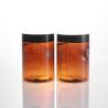 Buy cheap Custom Brown 300ml Hair Cream Clear Cosmetic Jars Food Grade from wholesalers