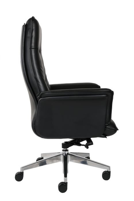 Moded Foam Genuine Leather Desk Chair , 360d Leather Rolling Chair DIOUS