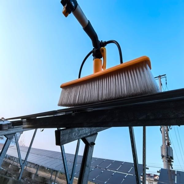 Buy cheap 11.4 Meters Carbon Fiber Handle Manual Solar Panel Cleaning Brush for Photovoltaic Farms from wholesalers