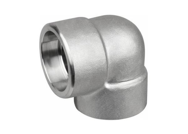 Buy cheap Socket Welded Stainless Steel Forged Fittings , DN15 Stainless Steel 90 Degree Elbow from wholesalers