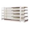 Buy cheap Retail Store Grid Panel Metal Wire Shelf Gondola Iron Hole Mesh Display Rack from wholesalers