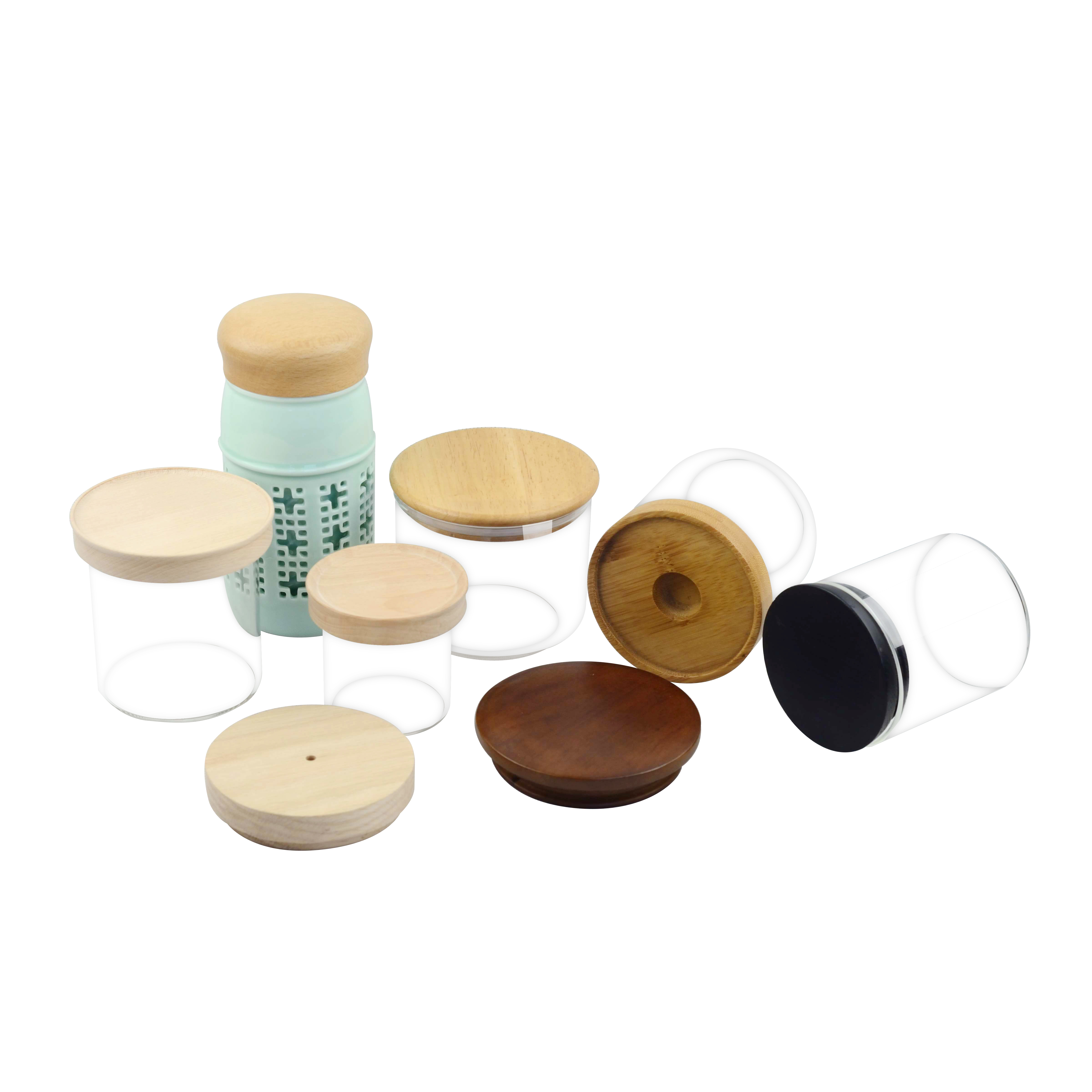 Mason Jar Lid -Custom Wooden Lid for Mason Glass Jar