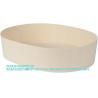 Buy cheap 38 Ounce Compostable Food Containers, Oval Wooden Bento Boxes Disposable Wood Bowls Disposable, For Sushi from wholesalers