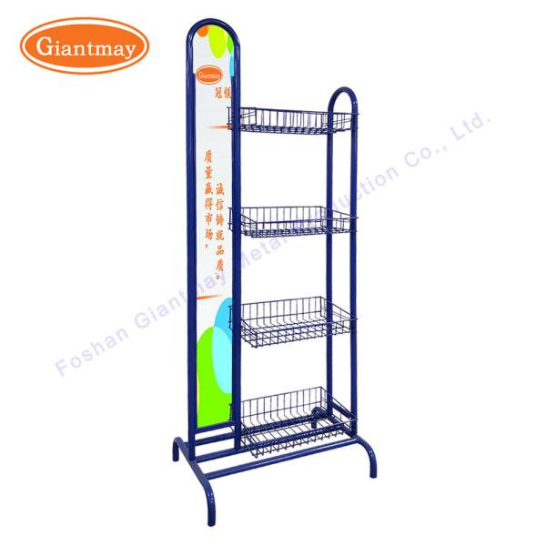 Buy cheap Potato Chips Metal Rack stand for snacks Display Basket from wholesalers