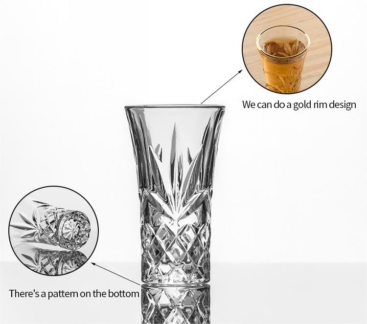 60 Ml 2 Oz Glassware Liqueur Elegant Heavy Base Shot Glass