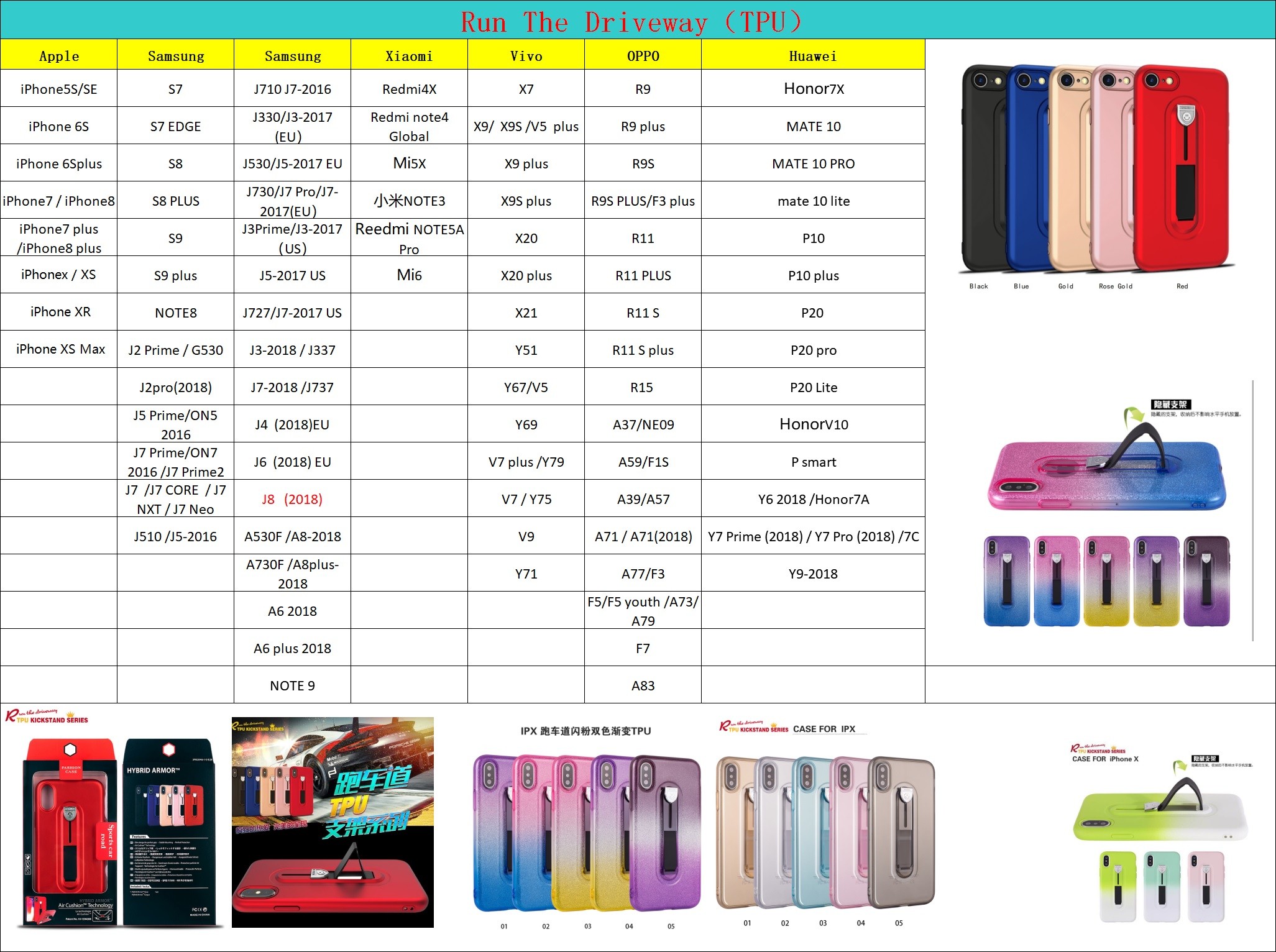 Transparent Color Run the Driveway Soft TPU Protective Case Back Cover For Huawei Honor7X Mate10 pro P20 Lite Y6 2018