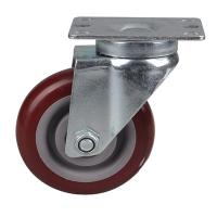 Buy cheap 130KG Red Rotating PP PVC Caster Wheels Without Brake product