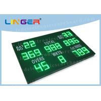 Buy cheap Inside Led Cricket Scoreboard Green Color High Resolution 1000mm*1600mm*90mm product