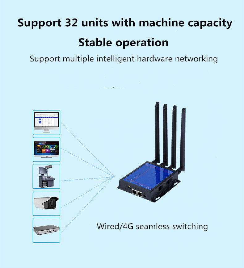 Black Metal Shell 4G Wifi Router 4g Wireless Router 12V DC Power