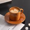 Buy cheap Business Gifts Small Pottery Coffee Mugs With Spoon And Gift Box In Classic Nordic Design from wholesalers