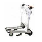 Polished Airport Luggage Trolley With Logo Hand Brake Airport Trolley Cart