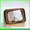 Buy cheap LUDA rectangular storage box natural seagrass straw make large straw basket from wholesalers