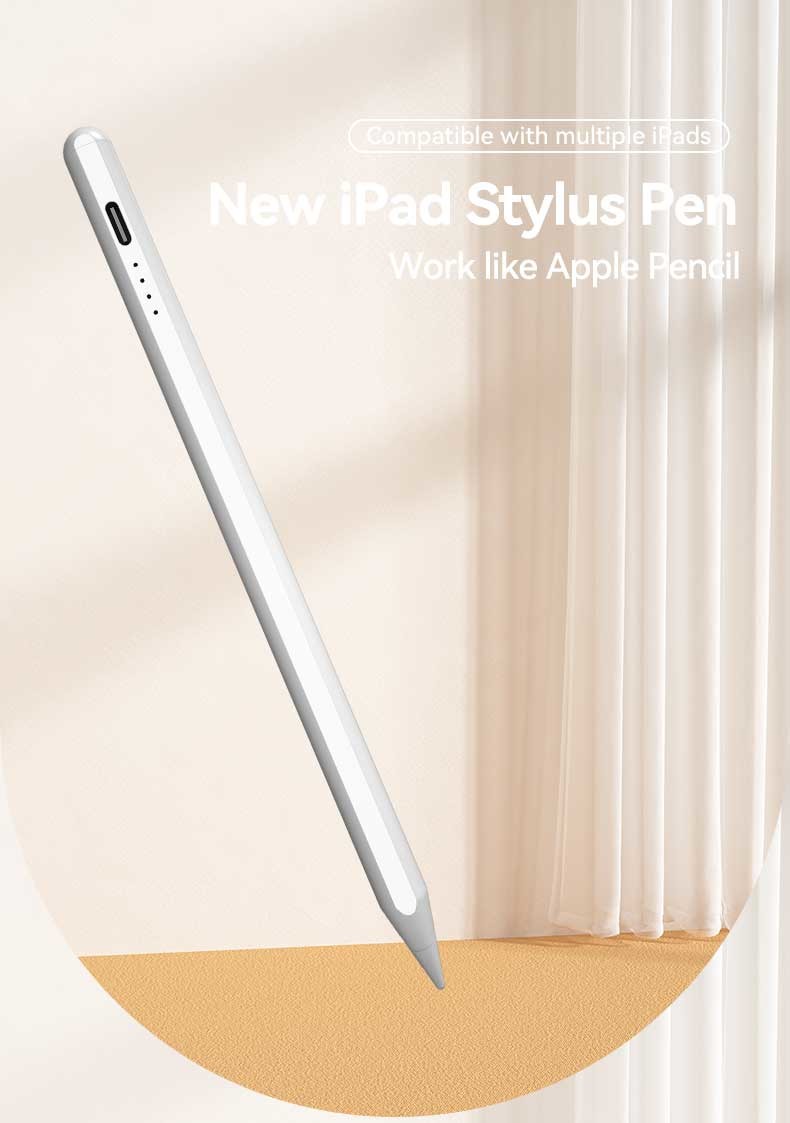 Painted Aluminum Active Stylus Pencil Rechargeable With 1.45mm Tip Diameter