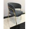 Buy cheap Soft Fabric Smooth 77.5cm Wrought Iron Dining Chair from wholesalers