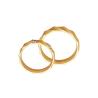 Buy cheap Crisscross Overlapping 18k Yellow Gold Ring Pairs For Couples from wholesalers