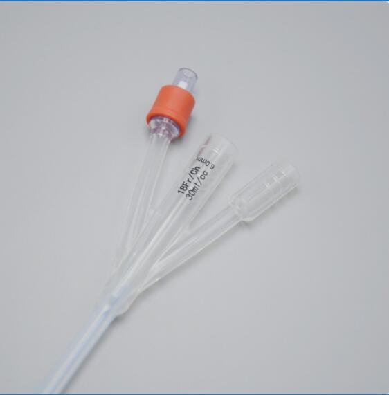 Buy cheap 30ml Three Way Silicone Foley Catheter Anti Back Flow 400mm Length from wholesalers