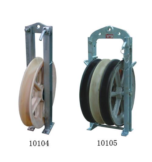 Buy cheap 508mm Large Diameter Cable Pulley Block Nylon Steel Frame Round Belt Type from wholesalers
