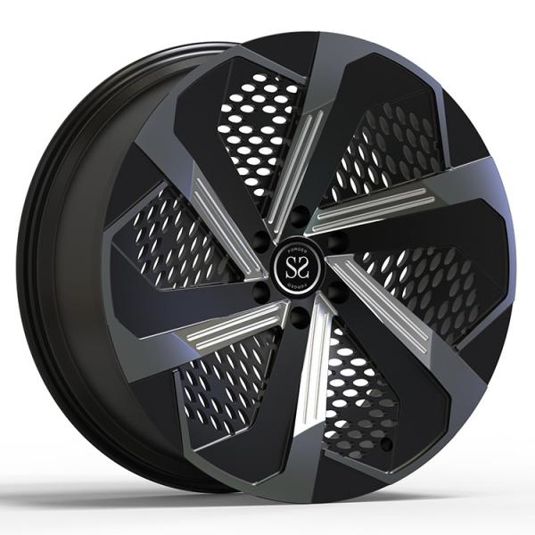 Buy cheap Cadillac Escalade 2016 22x9.5 1 Piece Forged Wheels Gloss Black Machined Spokes from wholesalers