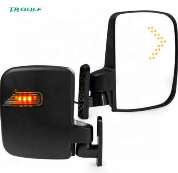 Buy cheap Fully Adjustable Golf Cart Side Mirrors With Turn Signal Lights 2 Pounds Weight from wholesalers